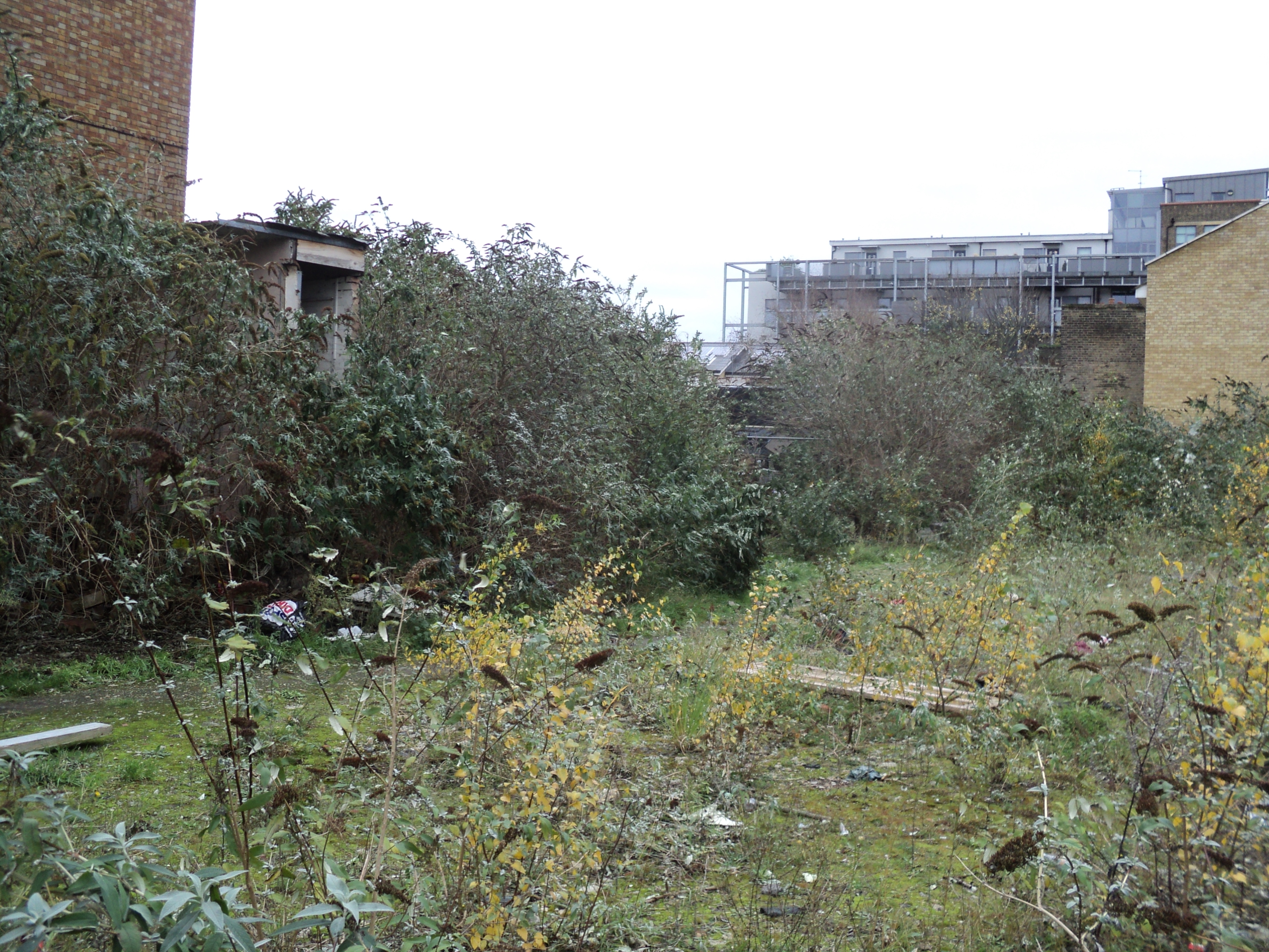 Former fuel station site before redevelopment
