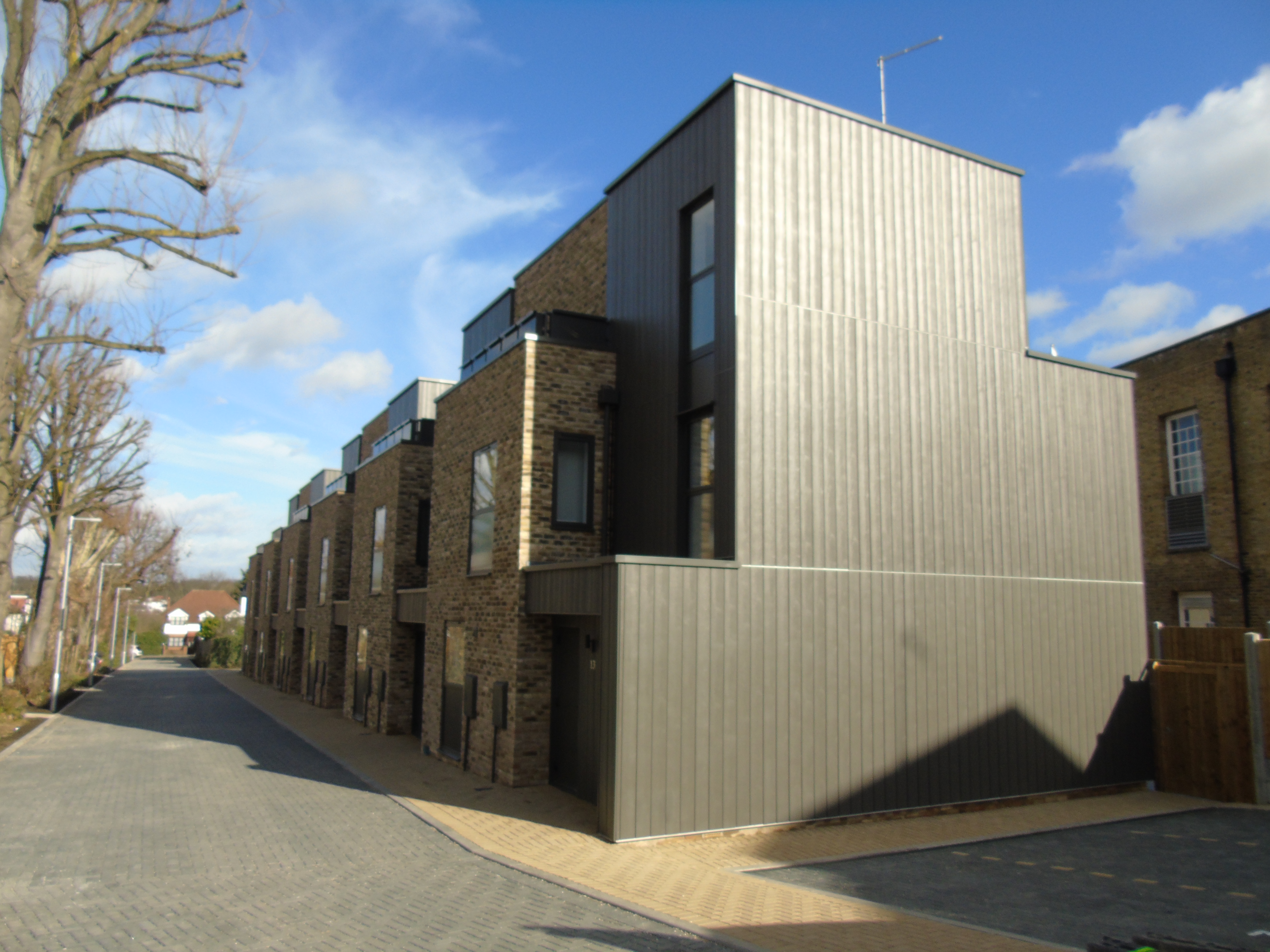 Completed new build houses