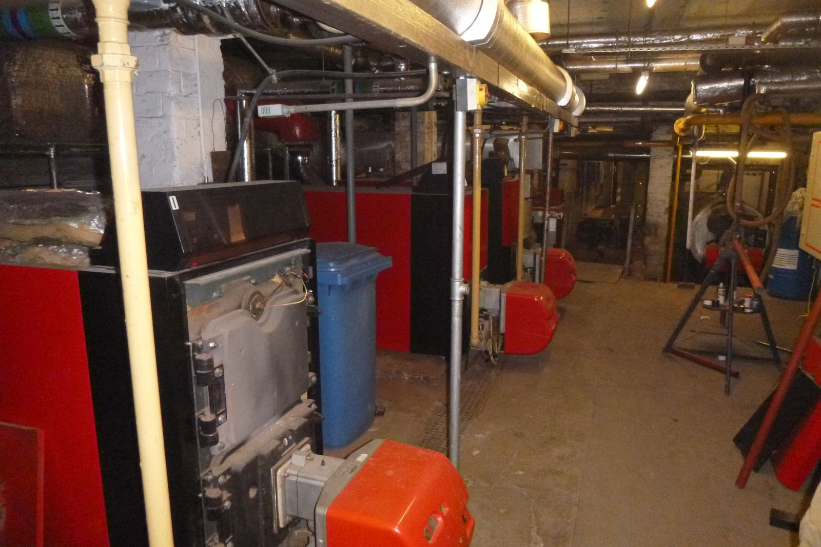 Communal boiler room serving a central London mansion block