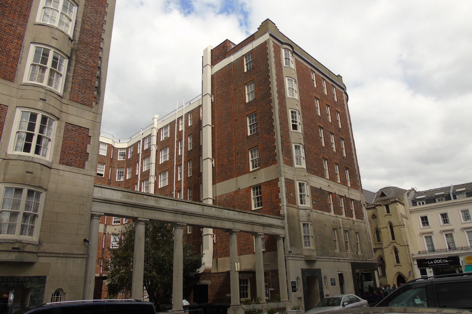 Completed brick and stone elevations after redecoration